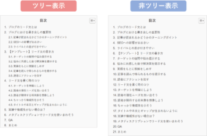 ツリー表示のイメージ