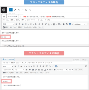 ショートコードを貼り付けイメージ